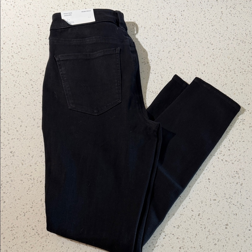 American Eagle High-Rise Black Jeggings